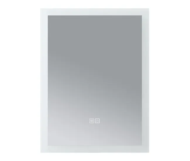 Espejo de pared con LED Scafa para baño IP65 con antivaho aluminio 60 x 45 x 3 cm - Blanco