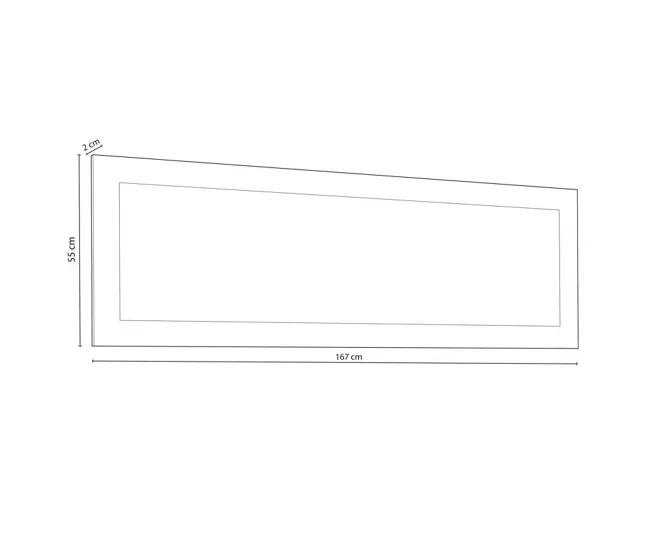 Espejo de pared Julieta 167 Andersen Pino 167 x 55 x 2 cm