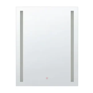 Espejo de pared LED 60x80 cm plateado MARTINET