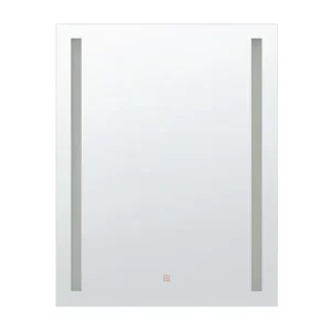 Espejo de pared LED 70x90 cm plateado MARTINET