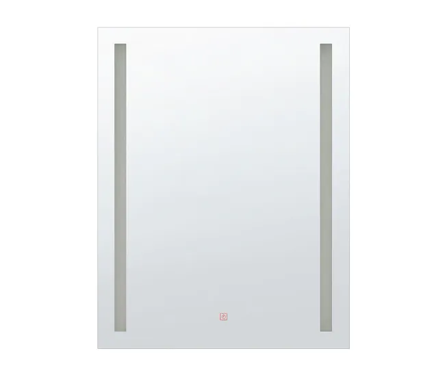 Espejo de pared LED 70x90 cm plateado MARTINET