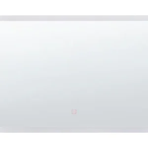 Espejo de pared LED 80x60 cm plateado ADOUR