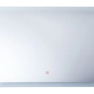 Espejo de pared LED plateado 60x80 cm CORROY