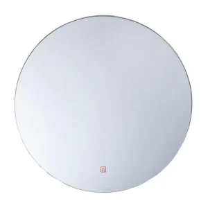 Espejo de pared LED plateado ø60 cm CALLAC