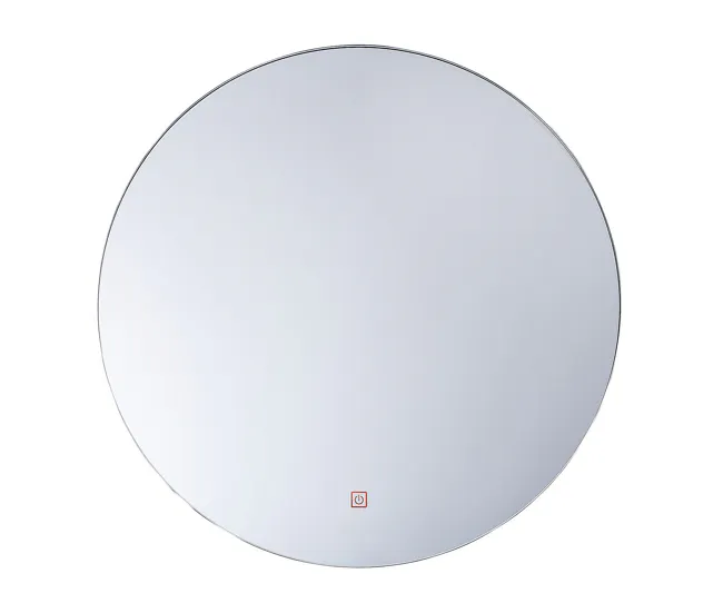 Espejo de pared LED plateado ø60 cm CALLAC