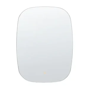 Espejo de pared LED de vidrio plateado 58 x 78 cm BERGERAC
