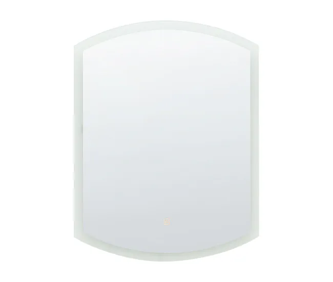 Espejo de pared LED de vidrio plateado 60 x 78 cm BEZIERS