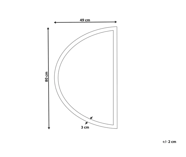 Espejo de pared LED de vidrio plateado 49 x 80 cm BEZONS
