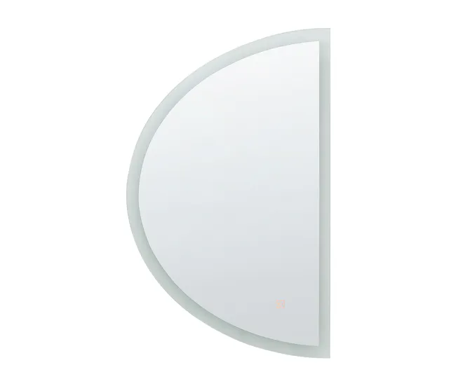 Espejo de pared LED de vidrio plateado 49 x 80 cm BEZONS