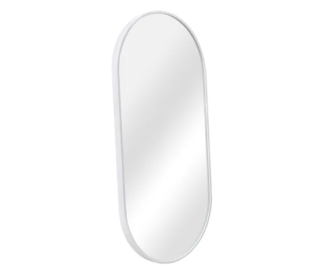 Espejo de pared para el baño Corato aluminio elíptica 40 x 80 cm dorado