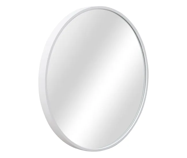 Espejo de pared para el baño Modugno aluminio redonda Ø 40 cm plata
