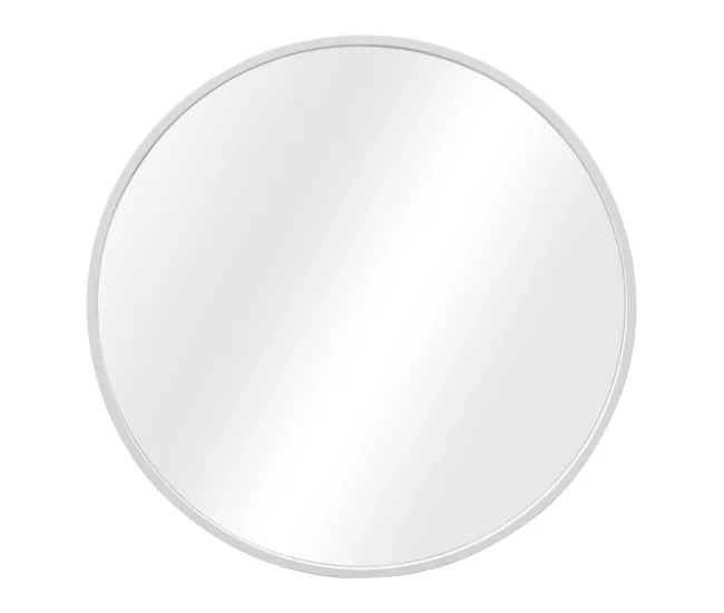 Espejo de pared para el baño Modugno aluminio redonda Ø 40 cm plata