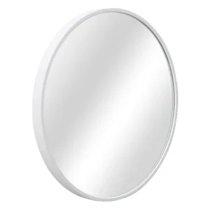 Espejo de pared para el baño Modugno aluminio redonda Ø 40 cm plata
