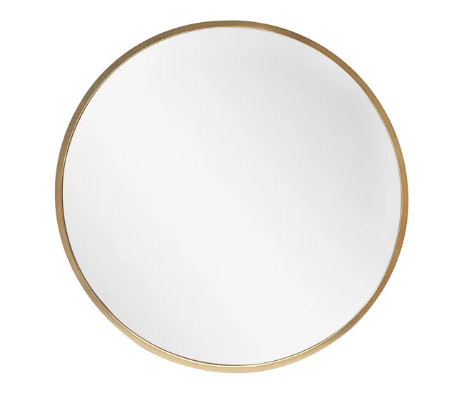 Espejo de pared para el baño Modugno aluminio redonda Ø 60 cm negro