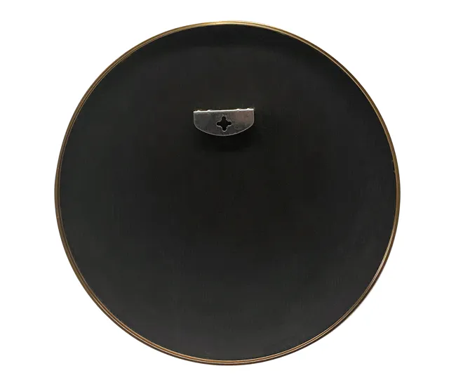 Espejo de pared para el baño Modugno aluminio redonda Ø 60 cm negro