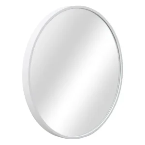 Espejo de pared para el baño Modugno aluminio redonda Ø 50 cm negro