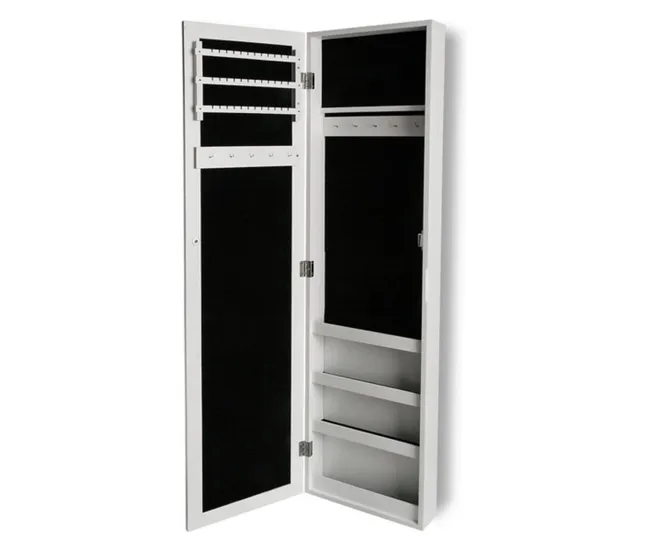 Espejo de pared Versa Blanco Madera MDF Minimalista 10 x 120 x 30 cm