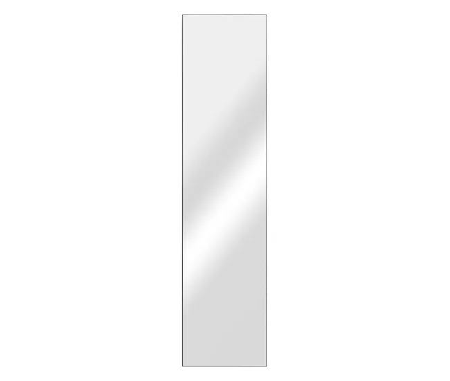 Espejo de Pie Barletta ajustable inclinable plástico 151 x 36 cm negro