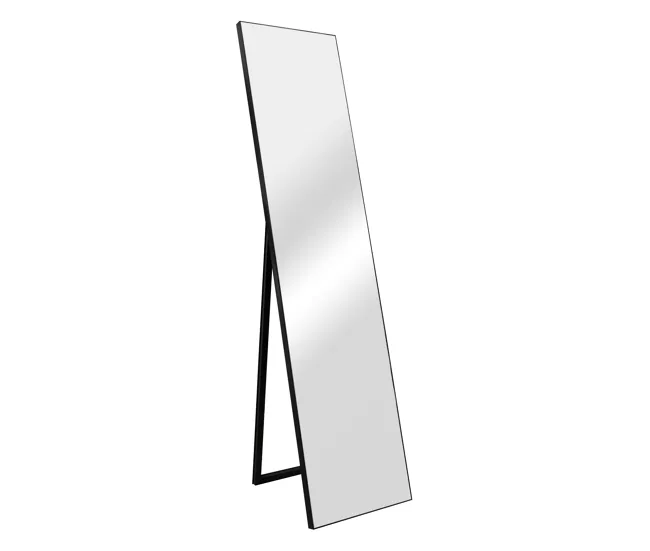 Espejo de Pie Barletta ajustable inclinable plástico 151 x 36 cm negro