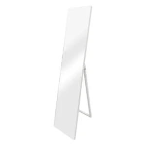 Espejo de Pie Barletta ajustable inclinable plástico 151 x 36 cm blanco