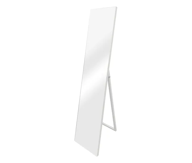Espejo de Pie Barletta ajustable inclinable plástico 151 x 36 cm blanco