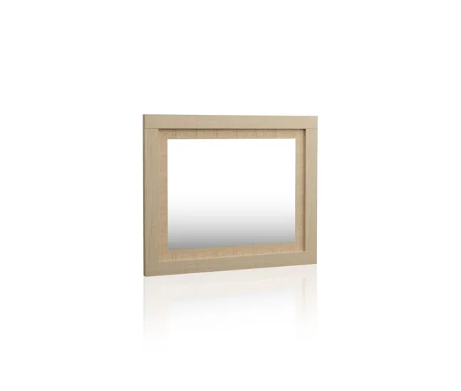 Espejo rectangular Kira Tofe - Textil 75 x 90 x 3,5 cm | Fácil Instalación | Sin Taladro