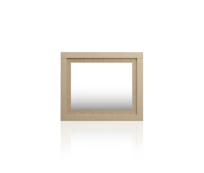 Espejo rectangular Kira Tofe - Textil 75 x 90 x 3,5 cm | Fácil Instalación | Sin Taladro