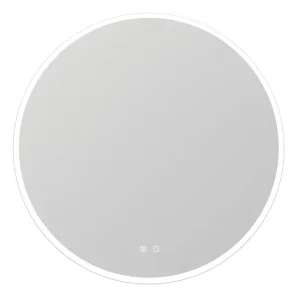 Espejo redondo de baño LED 80cm + antivaho + brillo ajustable Diseño Compacto