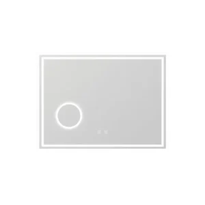 Gancho de Ducha Espejo de baño LED 80×60cm + Bluetooth + espejo de aumento + regulable