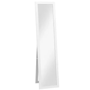 HOMCOM Espejo de Cuerpo Entero 37x155 cm Espejo de Pie Espejo de Pared Forma Rectangular con Marco de Madera Decorativo pa...
