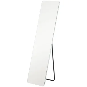 HOMCOM Espejo de Cuerpo Entero con Luz LED 150x40 cm Espejo de Pie o de Pared sin Marco con Iluminación de 3 Colores Funci...