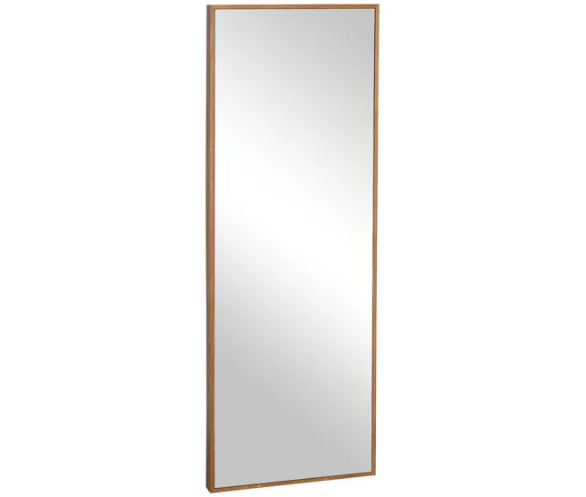 HOMCOM Espejo de Pared Cuerpo Entero 45x125 cm Espejo de Pie Espejo de Suelo Grande de Madera Estilo Innovador Decorativo...