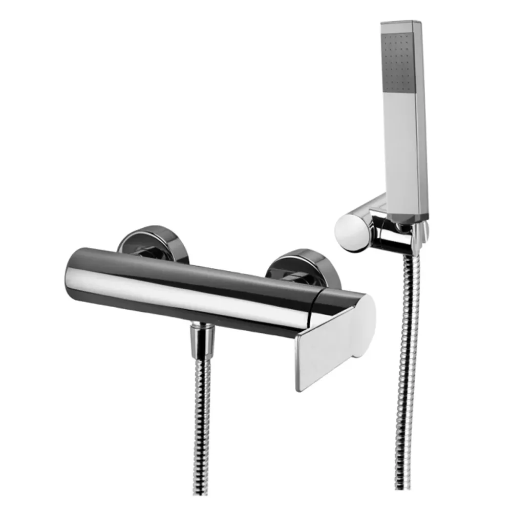 Mezclador de ducha Paffoni Tango con soporte de pared articulado en ABS, ducha y adaptable