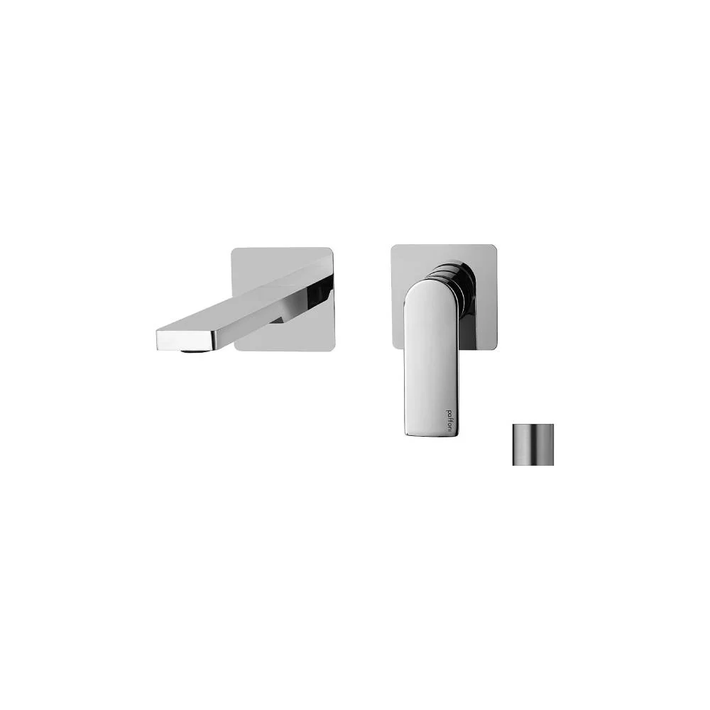 Mezclador de ducha de pared serie Tango modelo TA104ST70 aspecto acero Paffoni