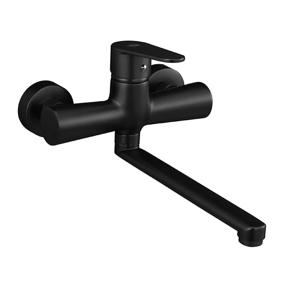Miscelatore cucina parete serie Elizabeth nero opaco