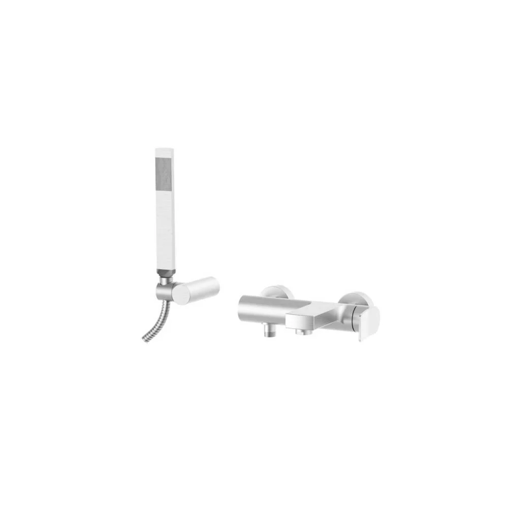 Miscelatore per vasca da bagno serie Abatible modello TI023ST steel looking Paffoni