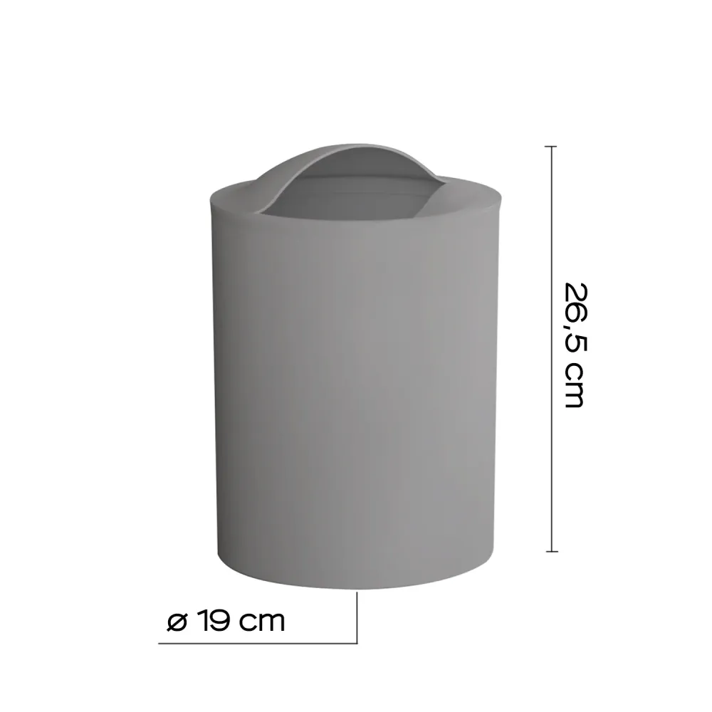 Organizador de Baño Cestino bagno da appoggio modello Eye di Gedy - Grigio