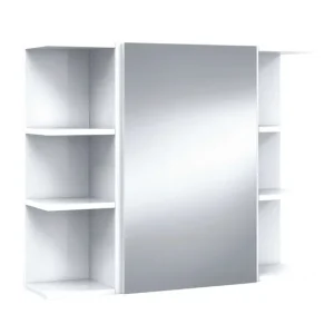 Pack Armario con Espejo + 2 Espejos Color Blanco Brillo baño Aseo Muebles almacenaje 65x80x21 cm