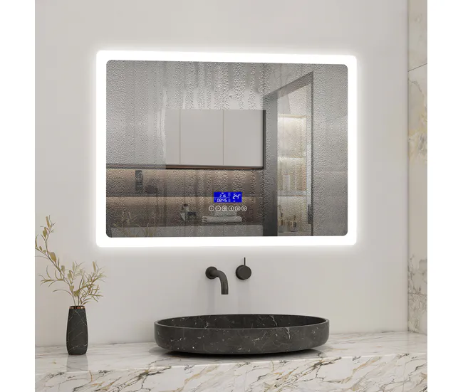 Portarrollos de Toilet Espejo de baño LED 100×60cm + Bluetooth + Lupa