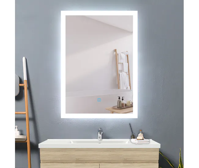Premium de Lujo Espejo de baño LED 70×50cm + antivaho + interruptor táctil