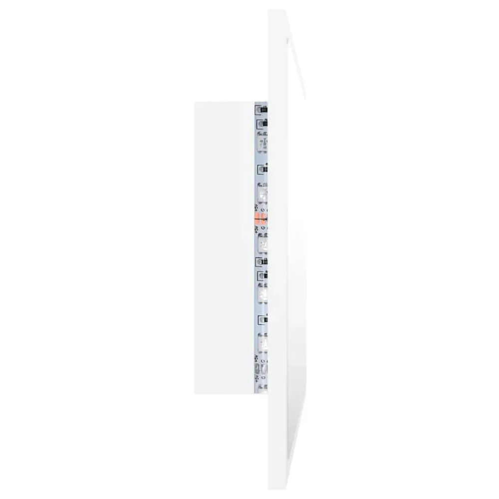 Premium de Lujo Espejo de baño madera con luces LED 37x60x8,5 cm