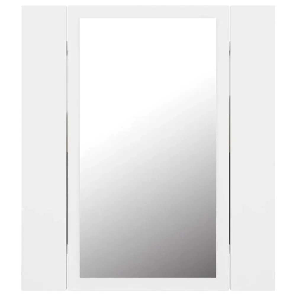 Resistente al Agua Armario de baño con espejo Rimini con luz LED 45x40x12 cm