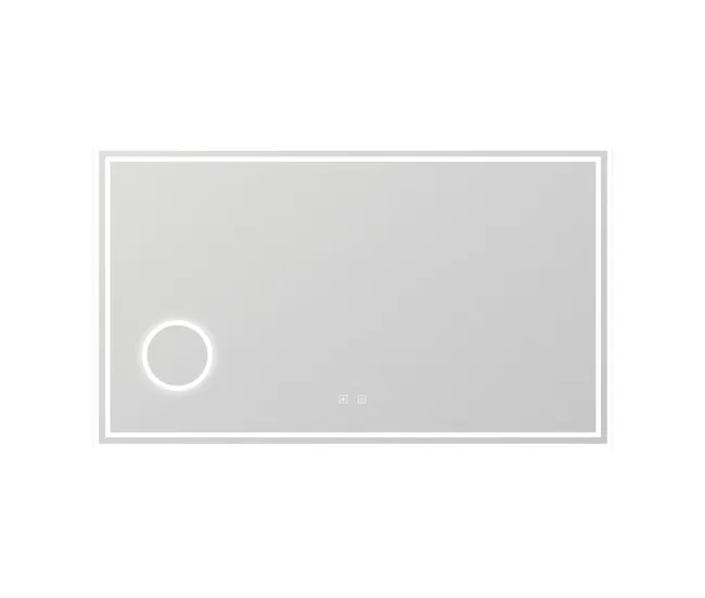 Resistente al Agua Espejo de baño LED 120×70cm + Bluetooth + espejo de aumento + regulable