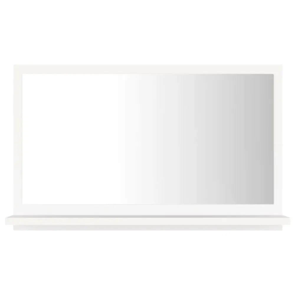 Resistente al Agua Espejo de baño madera con repisa 37x60x10,5 cm