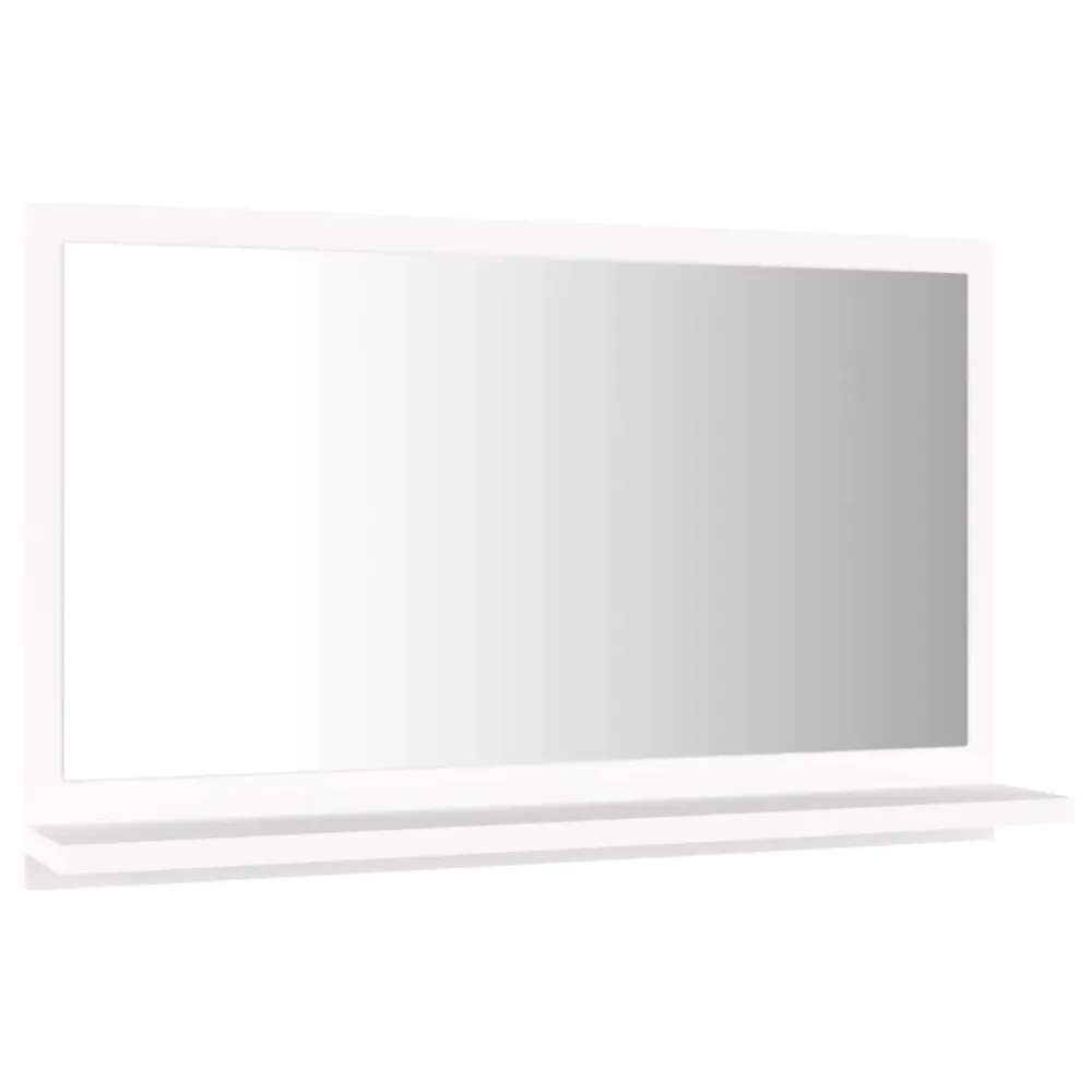 Resistente al Agua Espejo de baño madera con repisa 37x60x10,5 cm