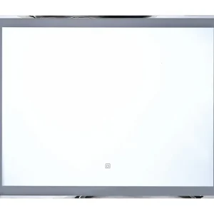 Resistente al Agua Espejo de pared LED plateado 90x70 cm ARGENS