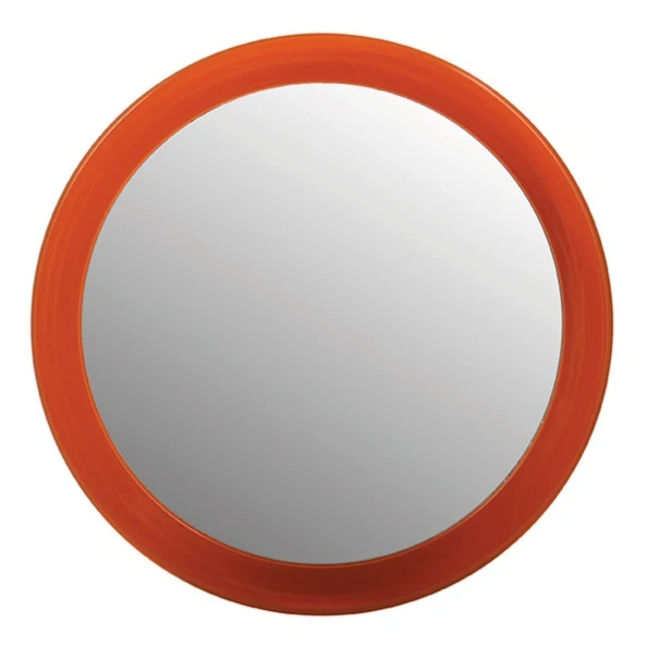 Specchio da bagno ingranditore rotondo con ventosa colore arancione para Ahorrar Espacio