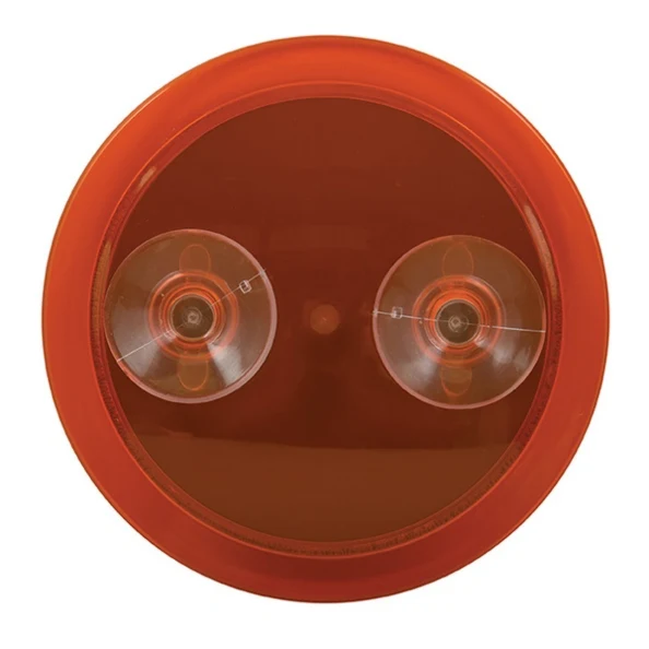 Specchio da bagno ingranditore rotondo con ventosa colore arancione para Ahorrar Espacio