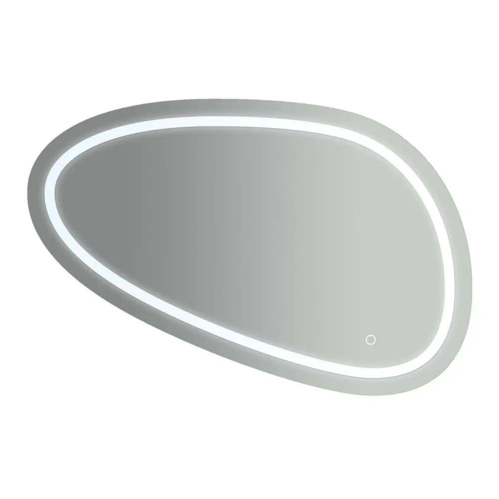 Specchio irregolare con led integrato accensione touch 80x45h cm