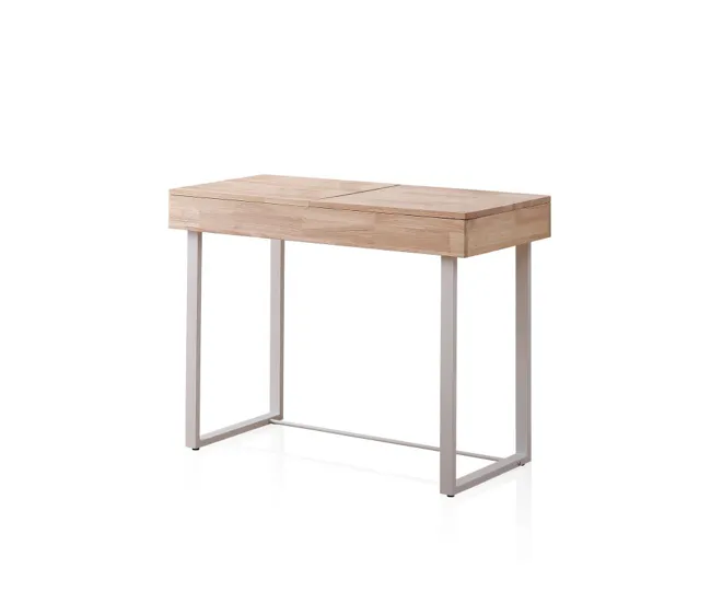 Tocador con espejo Pretty Roble Nordish - Blanco 100 x 76 x 50 cm